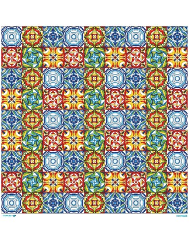 M5528 Diamond Metrelik Büyük Boy Pirinç Dekopaj Kağıdı 90x90cm