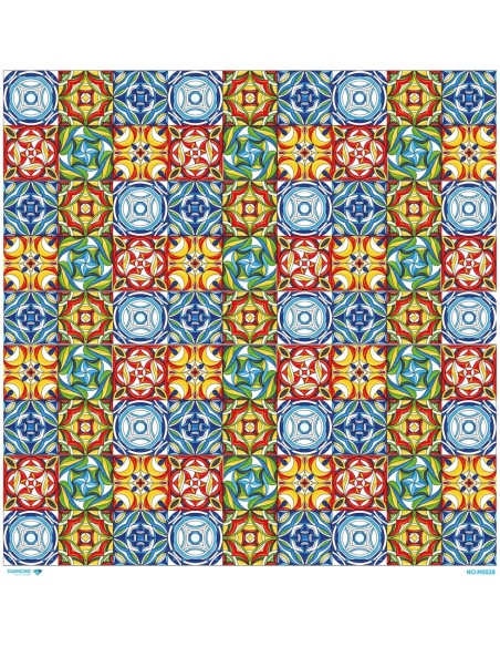 M5528 Diamond Metrelik Büyük Boy Pirinç Dekopaj Kağıdı 90x90cm