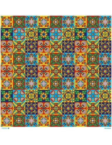 M5526 Diamond Metrelik Büyük Boy Pirinç Dekopaj Kağıdı 90x90cm