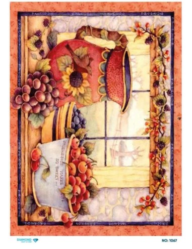 1067 Diamond Pirinç Dekopaj Kağıdı 30x42cm