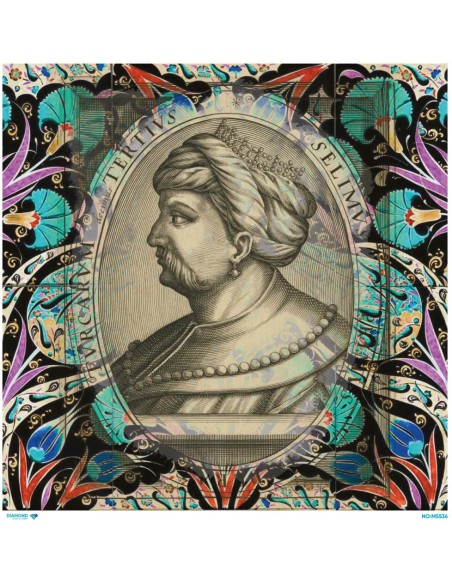 M5536 Diamond Metrelik Büyük Boy Pirinç Dekopaj Kağıdı 90x90cm