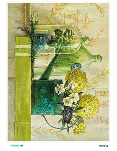 1068 Diamond Pirinç Dekopaj Kağıdı 30x42cm