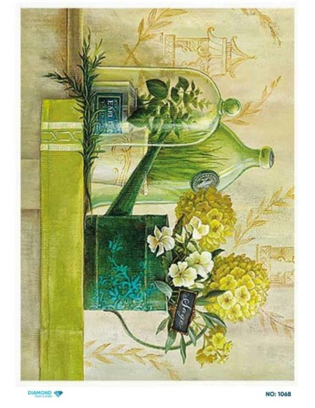 1068 Diamond Pirinç Dekopaj Kağıdı 30x42cm