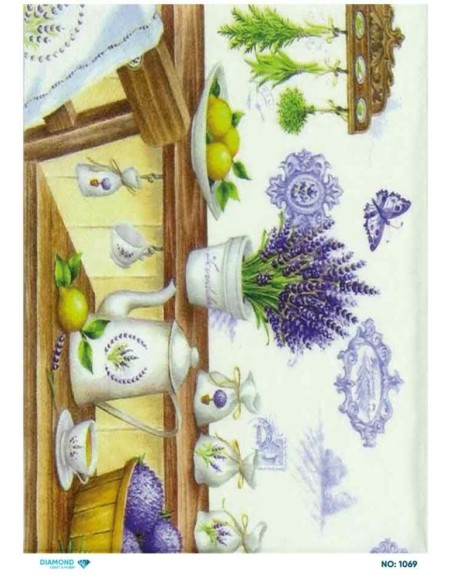 1069 Diamond Pirinç Dekopaj Kağıdı 30x42cm