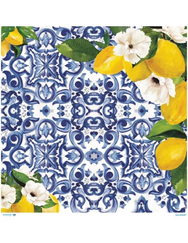 M5587 Diamond Metrelik Büyük Boy Pirinç Dekopaj Kağıdı 90x90cm