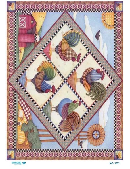 1071 Diamond Pirinç Dekopaj Kağıdı 30x42cm