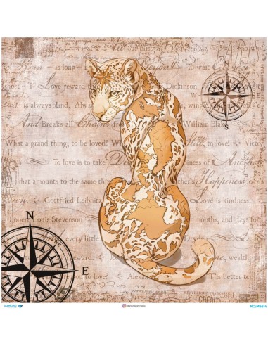 M5614 Diamond Metrelik Büyük Boy Pirinç Dekopaj Kağıdı 90x90cm