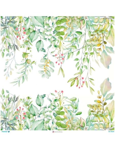 M5638 Diamond Metrelik Büyük Boy Pirinç Dekopaj Kağıdı 90x90cm
