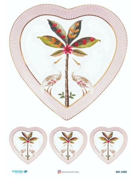 4103 Diamond Pirinç Dekopaj Kağıdı 30x42cm