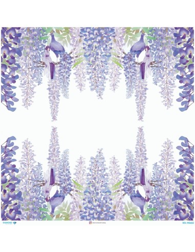 M5652 Metrelik Büyük Boy Diamond Pirinç Dekopaj Kağıdı 90x90cm