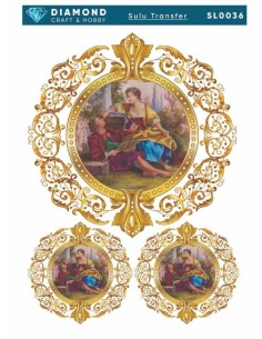 Diamond Sulu Transfer Kağıdı SL0036 25x35cm - Figürlü