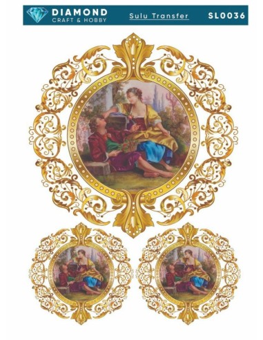 Diamond Sulu Transfer Kağıdı SL0036 25x35cm - Figürlü