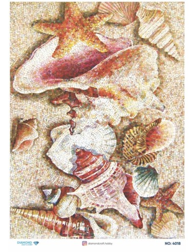 4018 Diamond Pirinç Dekopaj Kağıdı 30x42cm