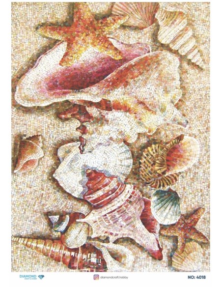 4018 Diamond Pirinç Dekopaj Kağıdı 30x42cm