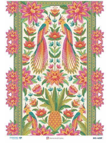 4059 Diamond Pirinç Dekopaj Kağıdı 30x42cm