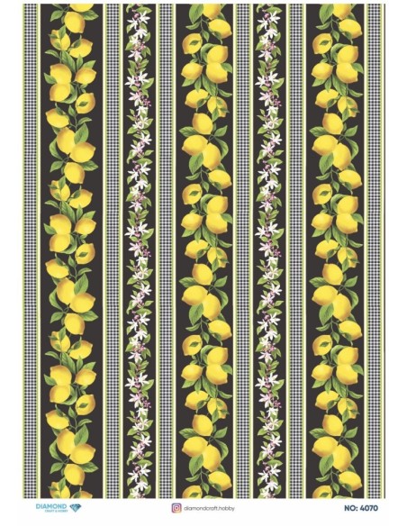4070 Diamond Pirinç Dekopaj Kağıdı 30x42cm