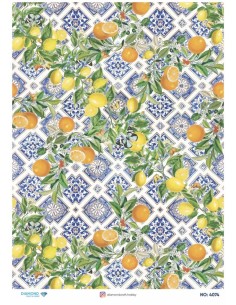4074 Diamond Pirinç Dekopaj Kağıdı 30x42cm