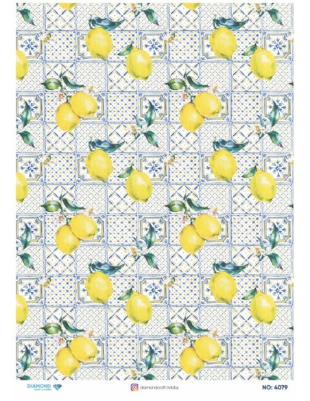 4079 Diamond Pirinç Dekopaj Kağıdı 30x42cm