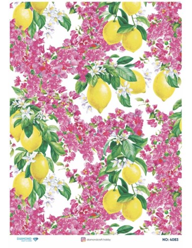 4083 Diamond Pirinç Dekopaj Kağıdı 30x42cm