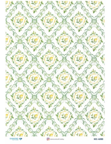 4085 Diamond Pirinç Dekopaj Kağıdı 30x42cm