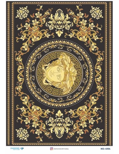 4104 Diamond Pirinç Dekopaj Kağıdı 30x42cm