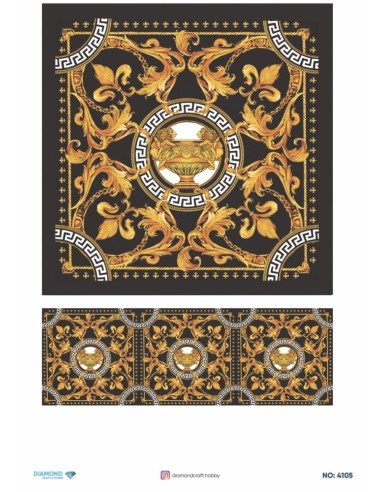 4105 Diamond Pirinç Dekopaj Kağıdı 30x42cm