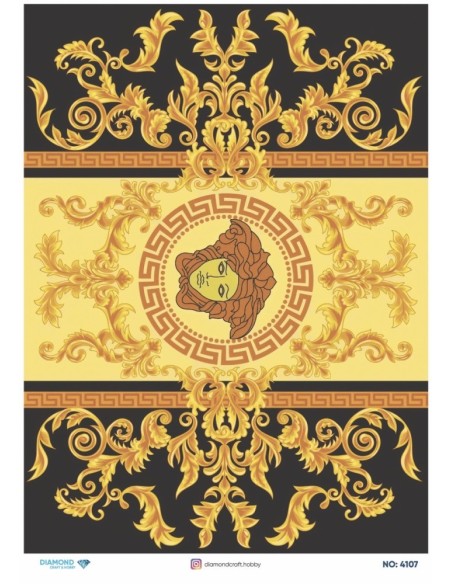 4107 Diamond Pirinç Dekopaj Kağıdı 30x42cm