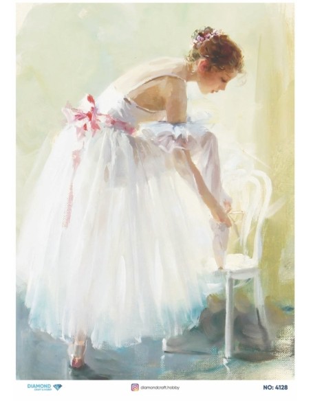 4128 Diamond Pirinç Dekopaj Kağıdı 30x42cm