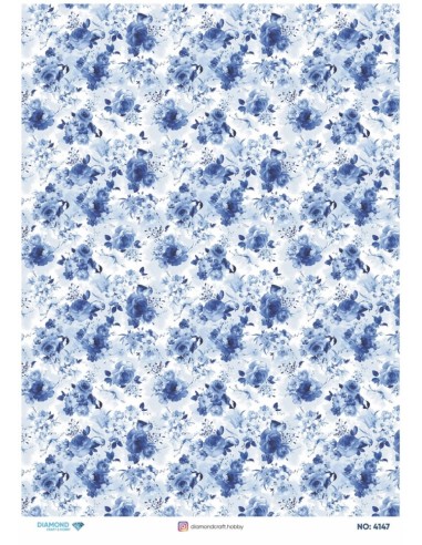 4147 Diamond Pirinç Dekopaj Kağıdı 30x42cm