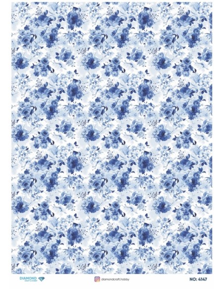 4147 Diamond Pirinç Dekopaj Kağıdı 30x42cm