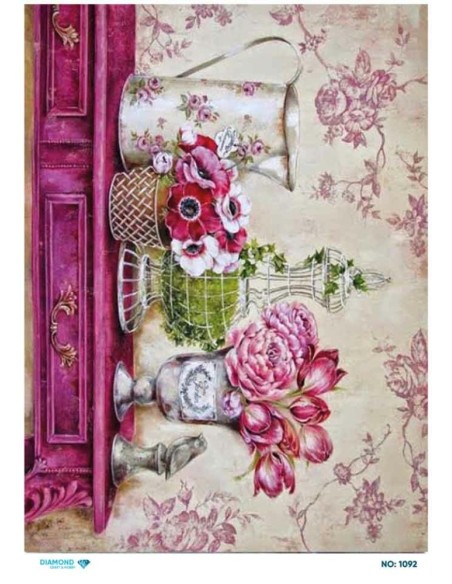 1092 Diamond Pirinç Dekopaj Kağıdı 30x42cm