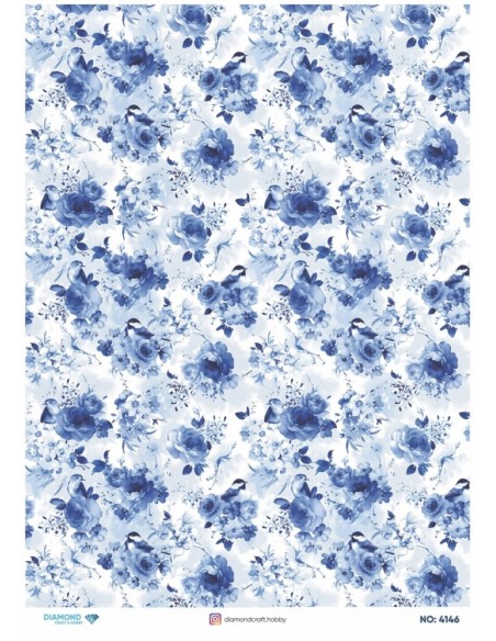 4146 Diamond Pirinç Dekopaj Kağıdı 30x42cm