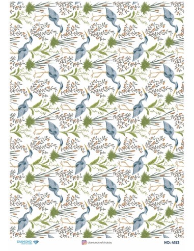 4153 Diamond Pirinç Dekopaj Kağıdı 30x42cm