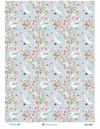 4155 Diamond Pirinç Dekopaj Kağıdı 30x42cm