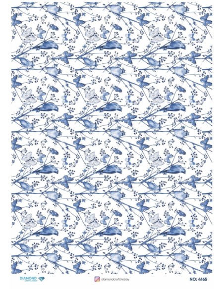 4165 Diamond Pirinç Dekopaj Kağıdı 30x42cm