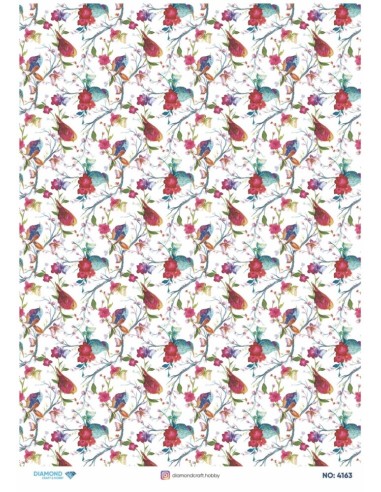 4163 Diamond Pirinç Dekopaj Kağıdı 30x42cm