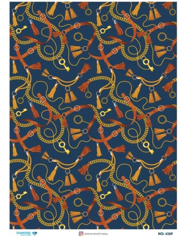 4169 Diamond Pirinç Dekopaj Kağıdı 30x42cm