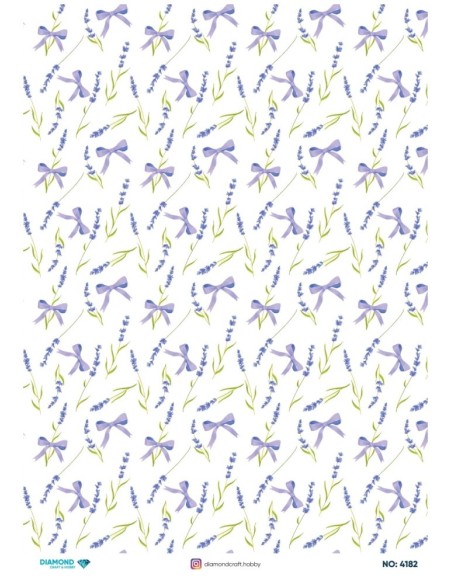 4182 Diamond Pirinç Dekopaj Kağıdı 30x42cm