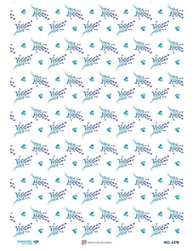 4178 Diamond Pirinç Dekopaj Kağıdı 30x42cm