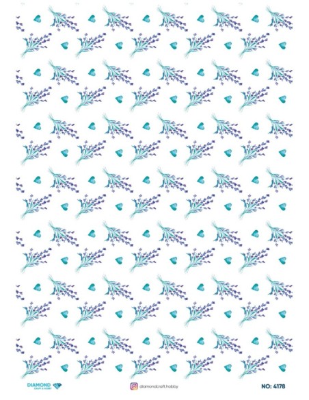 4178 Diamond Pirinç Dekopaj Kağıdı 30x42cm