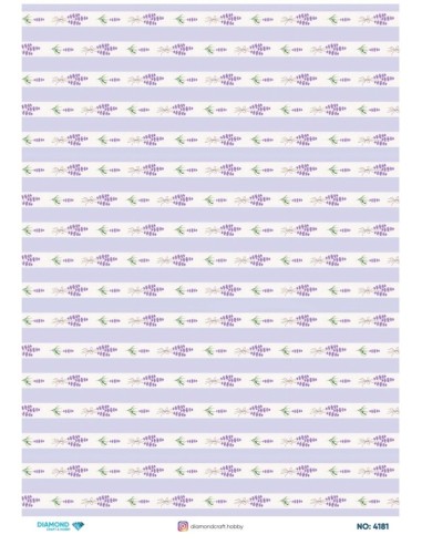 4181 Diamond Pirinç Dekopaj Kağıdı 30x42cm