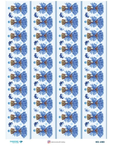 4183 Diamond Pirinç Dekopaj Kağıdı 30x42cm