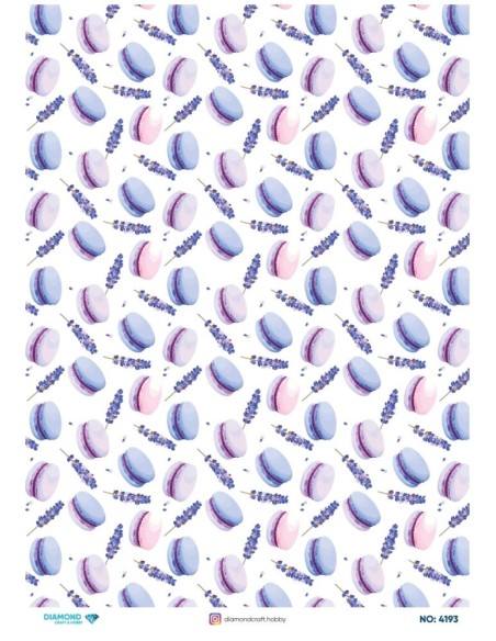4193 Diamond Pirinç Dekopaj Kağıdı 30x42cm