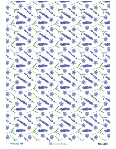 4203 Diamond Pirinç Dekopaj Kağıdı 30x42cm