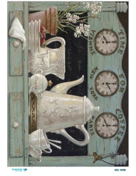 1098 Diamond Pirinç Dekopaj Kağıdı 30x42cm