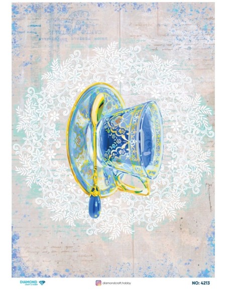 4213 Diamond Pirinç Dekopaj Kağıdı 30x42cm