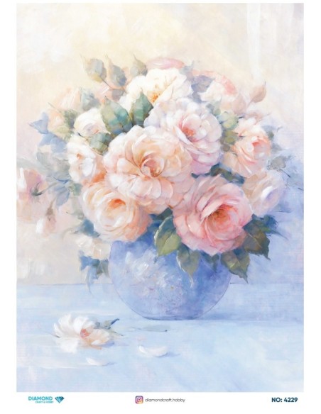 4229 Diamond Pirinç Dekopaj Kağıdı 30x42cm