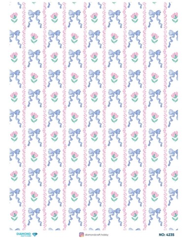 4235 Diamond Pirinç Dekopaj Kağıdı 30x42cm