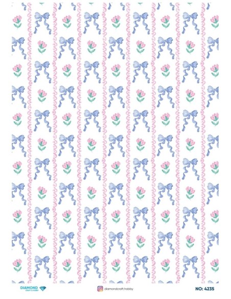 4235 Diamond Pirinç Dekopaj Kağıdı 30x42cm