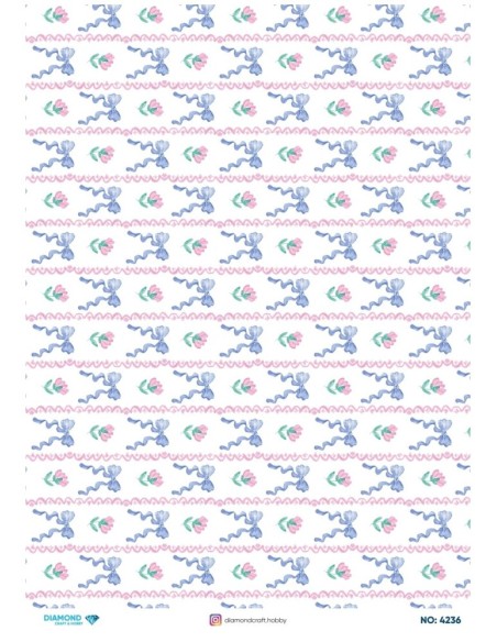4236 Diamond Pirinç Dekopaj Kağıdı 30x42cm